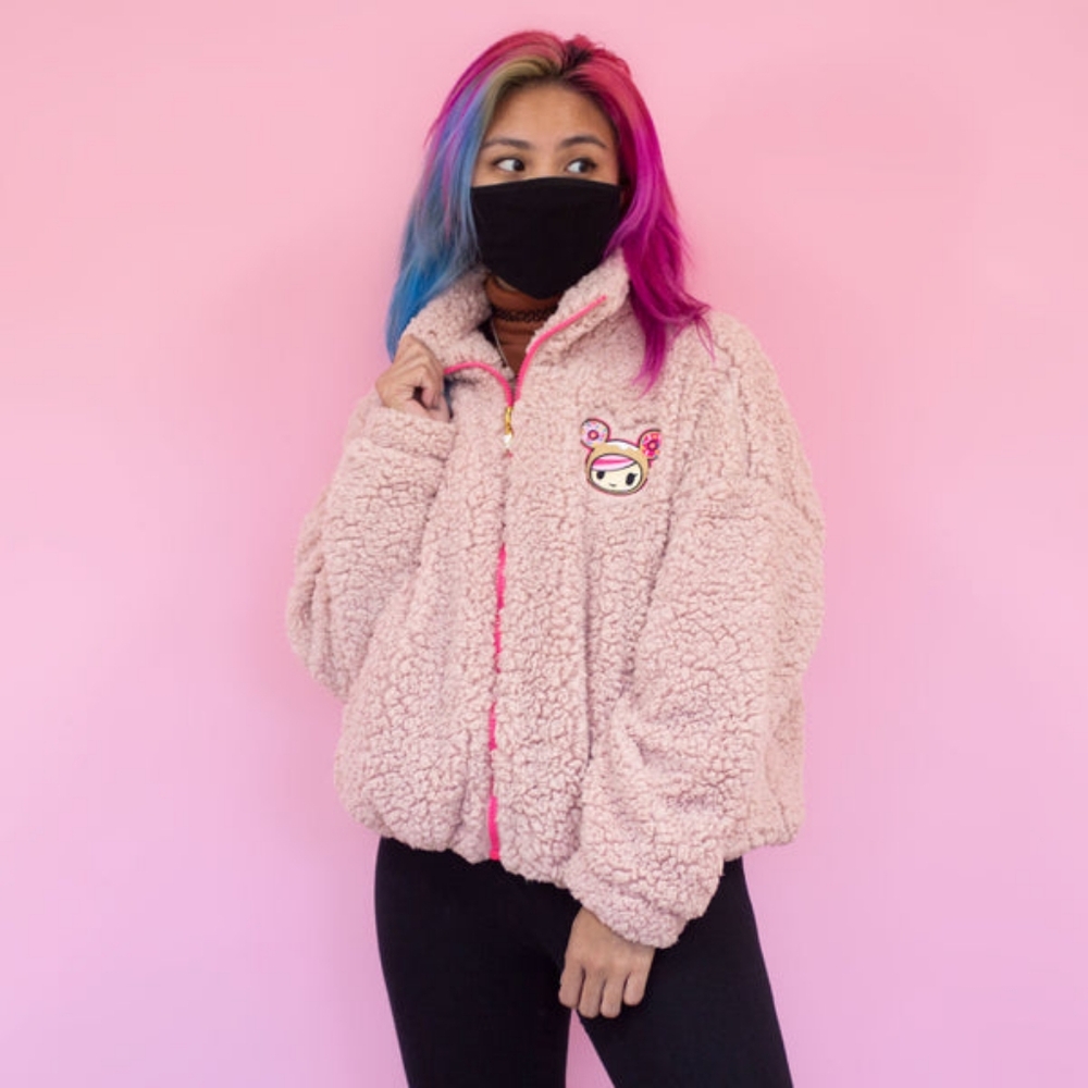 Tokidoki Donutella Sherpa Jacket Size Medium NWT